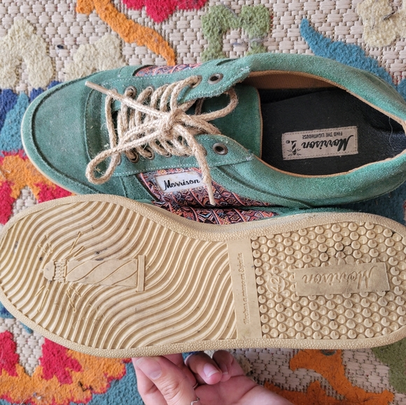 Morrison Shoes Ethnic print Suede sneakers Unisex - Picture 2 of 7